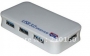 USB3.0 4X PORT HUB WHITH POWER